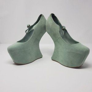 Jeffrey Campbell Nightwalk Platform Mint Shoes